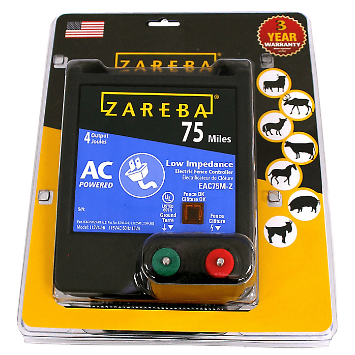 Zareba® 75 Mile AC Low Impedance Charger - Electrobraid Fence